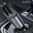 thumbnail image 1 of 4 in 1 Retractable Car Charger, 120W Fast Car Phone Charger with iPhone and Type C Cable and 2 Charging Ports Car Charger Adapter, 1 of 9
