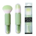 thumbnail image 1 of 4-in-1 Retractable Makeup Brush Synthetic Bristles Vegan Double-Ended Cosmetic Brush Powder Foundation Eyeshadow Lip Concealer Portable Mini Brush Set, 1 of 6