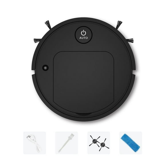 4-in-1 Robot Vacuum Cleaner Automatic Robot Vacuum Cleaner Low Decibel Cleaning Suitable for Pet Hair, Hard Floors