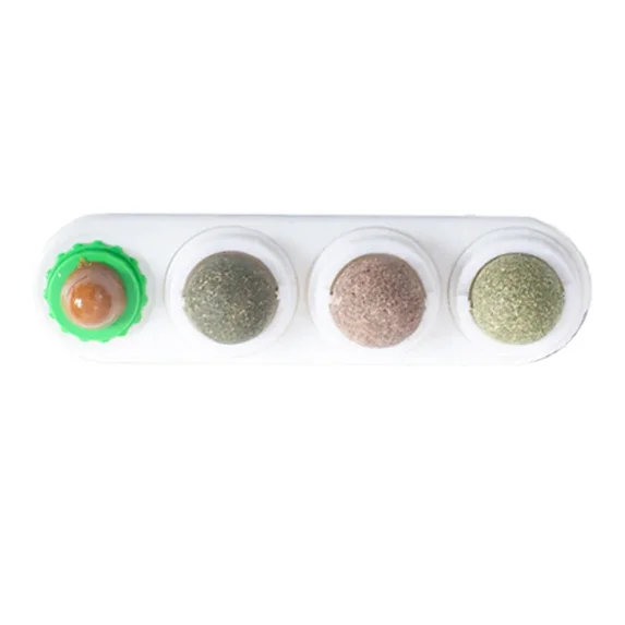 4 in 1 Rotating Catnip Silver Vine Ball Teeth Cleaning Acne Prevention ...