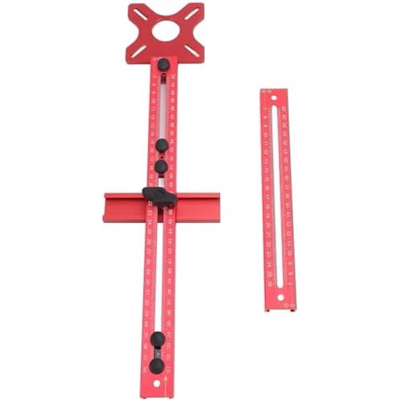 4-in-1 Router Milling Groove Bracket, Aluminum Alloy Circle Cutting Jig, Adjustable Router Guide for Woodworking, Cabinet Hardware Tool, Sturdy & Precise$$Tools & Hardware Other