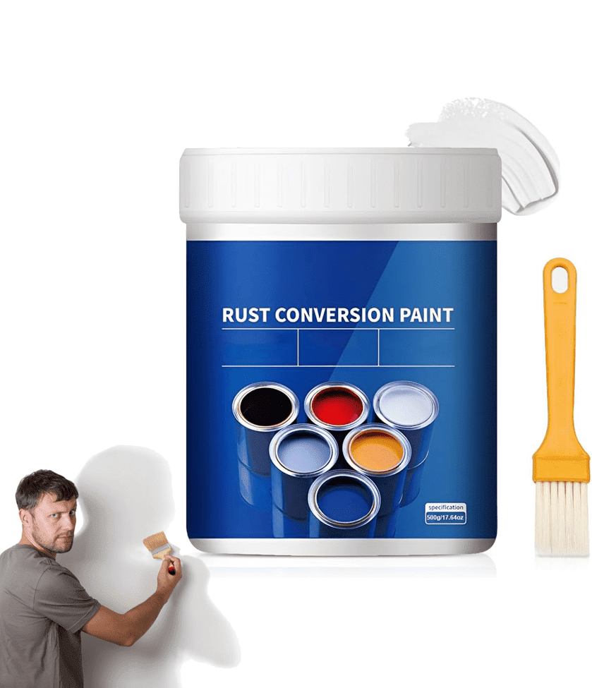 4-in-1 Rust Converter Paint for Metal – Weatherproof, Water-Based, Long ...