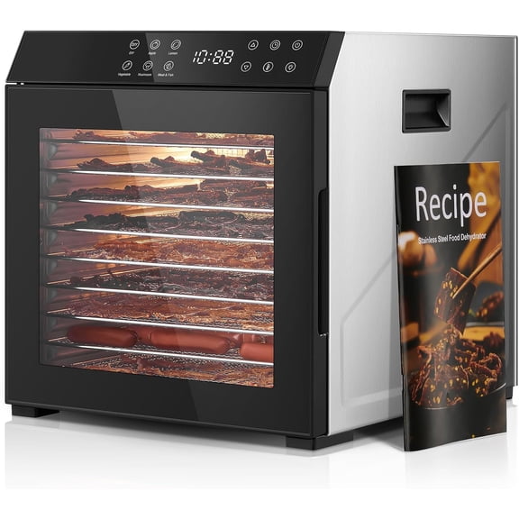 4-in-1 Self-Cleaning Water Dispenser with Ice Maker, Bottom Loading Hot and Cold Water Cooler for 3 or 5 Gallon Bottle - Child Safety Lock & Nightlight - Water Machine for Home, Office