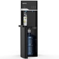 thumbnail image 1 of 4-in-1 Self-Cleaning Water Dispenser with Ice Maker, Bottom Loading Hot & Cold Water Cooler for 3 or 5 Gallon Bottle - Water Machine for Home, Office, Black, 1 of 9