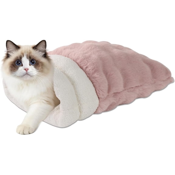 4 in 1 Self Warming Burrow  Bed, Pet Hideway Sleeping Cuddle Cave ()