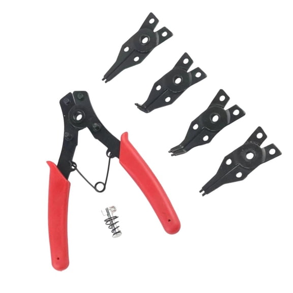 4 in 1 Snap Rings Pliers Double Purpose Circlip Pliers Carbon Steel Removing Reassembling Hand Tool for Internal