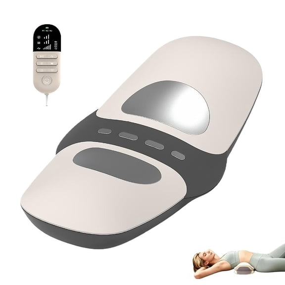 4-in-1 Spinal Decompression Traction Device with Heat, Vibration & Remote - USB-C Rechargeable Back & Neck Pain Relief System