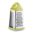 thumbnail image 1 of 4-in-1 Stainless Steel Box Grater & Vegetable Slicer | Cheese Shredder with 4 Blades | Dishwasher Safe Kitchen Grater for Vegetables & Ginger | 9.4x4.3x4.3 Inch, 1 of 7