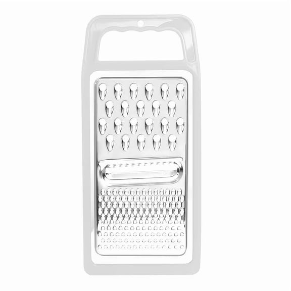 4-in-1 Stainless Steel Grater, Cheese Slicer, Vegetable Cutter, Soap Scraper