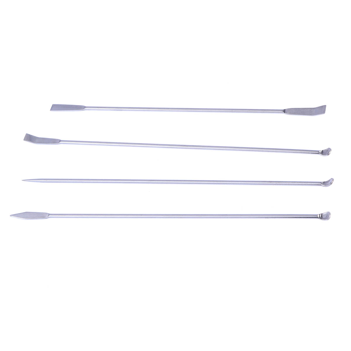 4 in 1 Stainless Steel Micro Laboratory Spoons Reagent Sampling Spoon