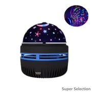 4-in-1 Starry Sky Projector Night Light, Rotating Galaxy Moon Lamp For Nursery Room, Baby Kids Bedroom Decor With Calming LED Stars, Ceiling & Wall Projection,black