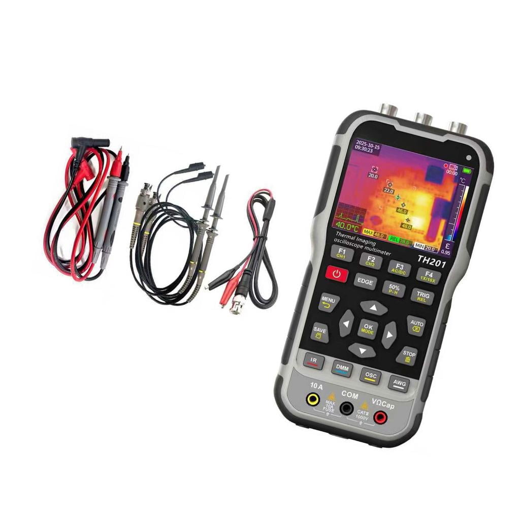 4 in 1 Thermal Imaging Oscilloscope Multimeter Device High Resolution for Electronics