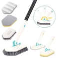 thumbnail image 1 of YEERSWAG Shower Cleaner Brush with 50" Extenable Handle Tub Scrubber Shower Brush with 180° Rotating & Locking Head,3 Replacement Brush Heads., 1 of 8