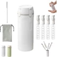 thumbnail image 1 of 4-in-1 Travel Bottle Set for Toiletries with 4 TSA Liquid Dispensers, Leak Proof Pump & Labels, 1 of 7