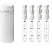 4-in-1 Travel Bottles Set, Leak-Proof Refillable Containers Dispensers Labels Portable Toiletry Organizer Cup for Shampoo, Lotion, Soap