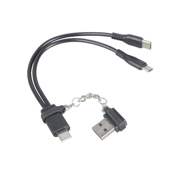 4-in-1 & USB Charging Cable 5V 20cm Short Cord for Phones Tablets Travel Electronics Accessories