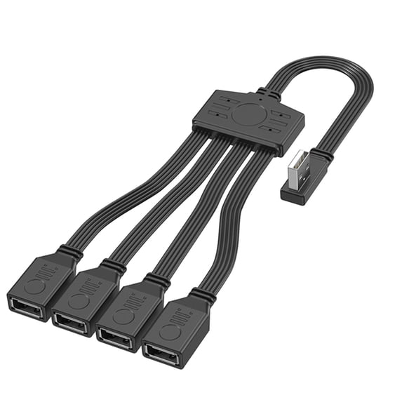 4 in 1 USB2.0 Splitter Cable USB Power Splitter Cable USB2.0 Male to 4 USB Female Splitter Cable Charging Data Transfer