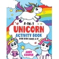 thumbnail image 1 of 4-in-1 Unicorn Activity Book for Kids 4-8 Years: Fun Activities for Preschool Children, Coloring Book, Connect the Dots,, (Paperback), 1 of 1
