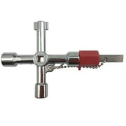 A1SONIC® Meter Box Key | Meter Key | 4-Way Multi-Functional Utilities