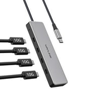 4 in 1 Up to 10Gbps USB Hub, USB Adapter 85W charging for MacBook/ iMac/ iPad/ Dell/ Chromebook