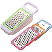 4-in-1 Vegetable Cutter PP Material + Stainless Steel Knife Noodles Household Kitchen Manual Rotating Vegetables Fruits and Cheese Grater Slicer With Dust Cover Storage Box (Green)
