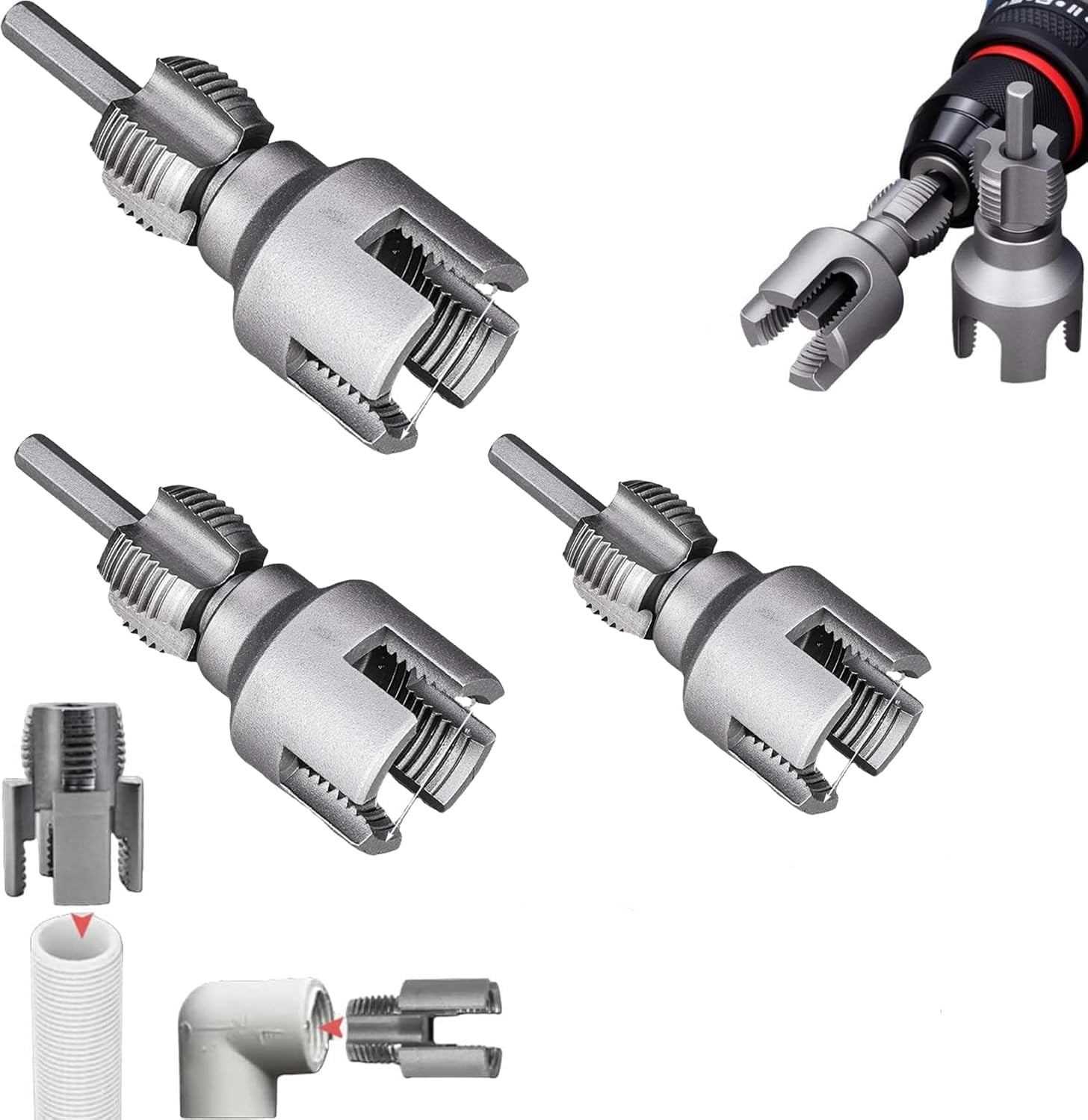 4 in 1 Water Pipe Threader, Integrated Internal & External Pipe ...