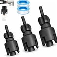 thumbnail image 1 of 4-in-1 Water Pipe Threader Tool Set 3PCS, 1/2" 3/4" 1" Sizes Dual Function Internal External Threading for PVC PPR Plastic MPP Pipes, 1 of 6