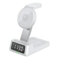 thumbnail image 1 of 4 in 1 Wireless Charger Clock, Charging Station for Cell Phones, Watches and Headphones, with Alarm Clock Function, 1 of 8