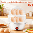 thumbnail image 1 of 4 in 1 electric egg cooker | Boils upto 14 eggs | Poacher | Omelet maker | Vegetable steamer,dumpling & More, 1 of 11