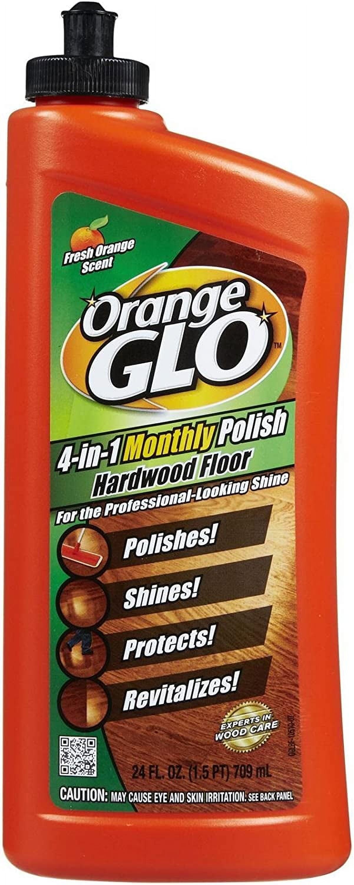 Orange Glo 4-in-1 Hardwood Floor Cleaner and Polish, Fresh Orange Scent ...
