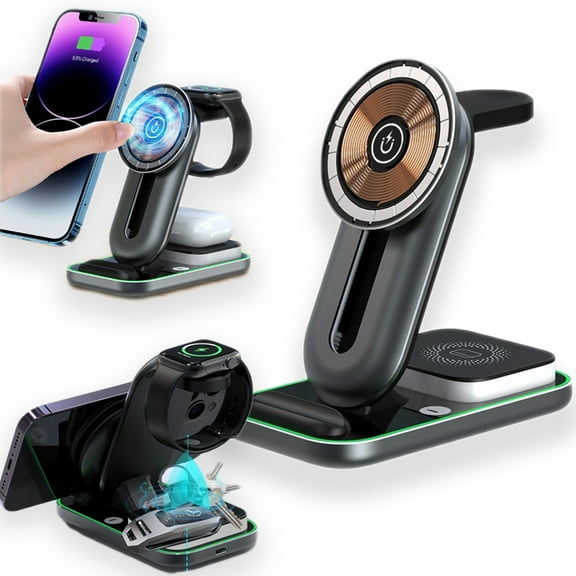4 in 1 multi-purpose mobile phone wireless charger watch wireless charger headset wireless charger