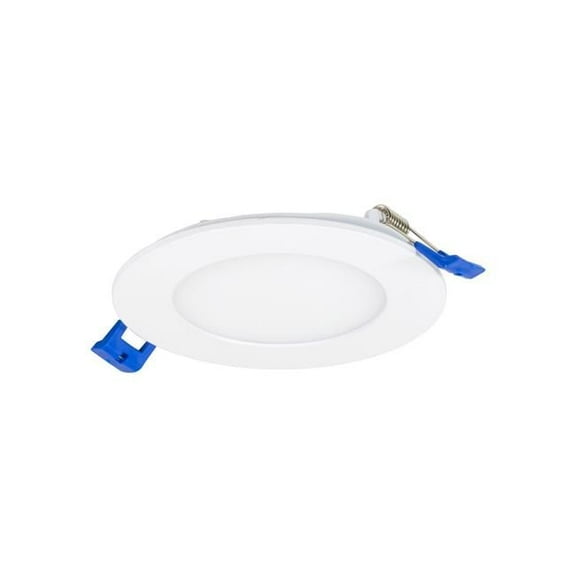 4 in. 12W 3000K 90CRI Luke LED Round Ultra Slim Downlight, White