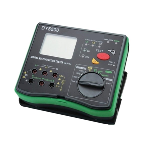4-in-1Digital Multi-Function Tester Insulation+Earth Resistance AC Voltage Phase Sequence Test High Accuracy Portable