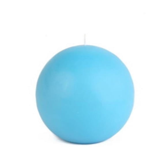 4 in. 2 piece Blue Ball Candles