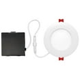 thumbnail image 1 of 4 in. 9W 540 Lumens 3000K 90 CRI White LED Integrated Ultra Slim Recessed Kit, 1 of 1