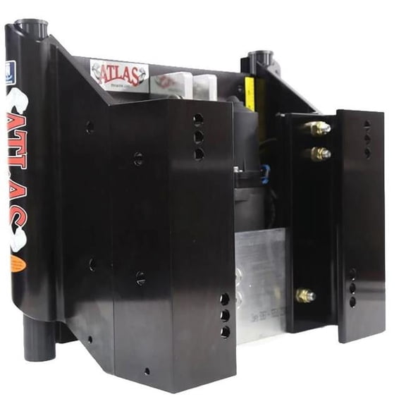 4 in. ATLAS Back Heavy Duty Hydraulic Jack Plate Set, Black
