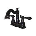 thumbnail image 1 of 4 in. American Classic Two Lever Handle Lavatory Faucet with Retail Pop-Up, Naples Bronze, 1 of 1