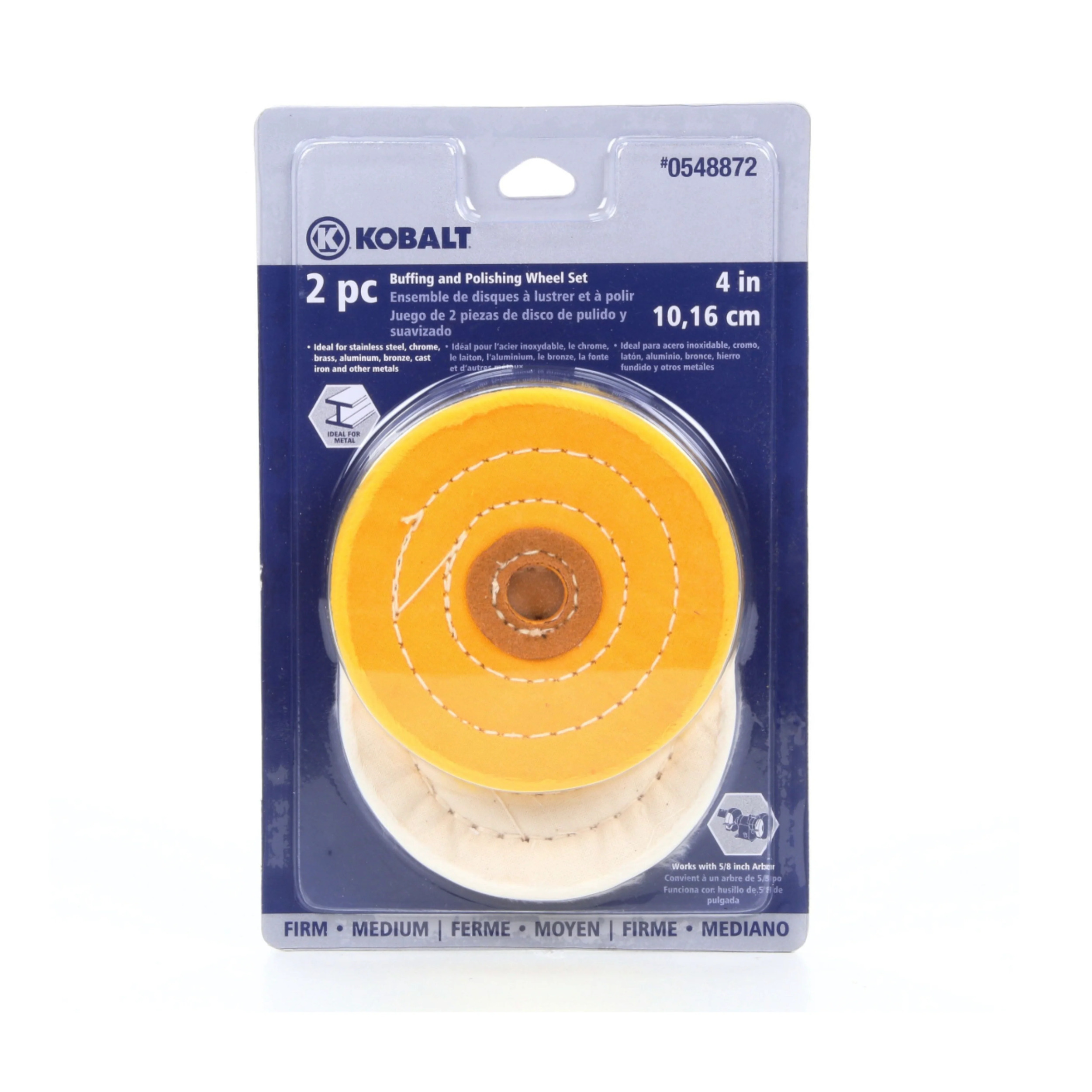 4 in. Buffing and Polishing Wheel Set (2Piece)