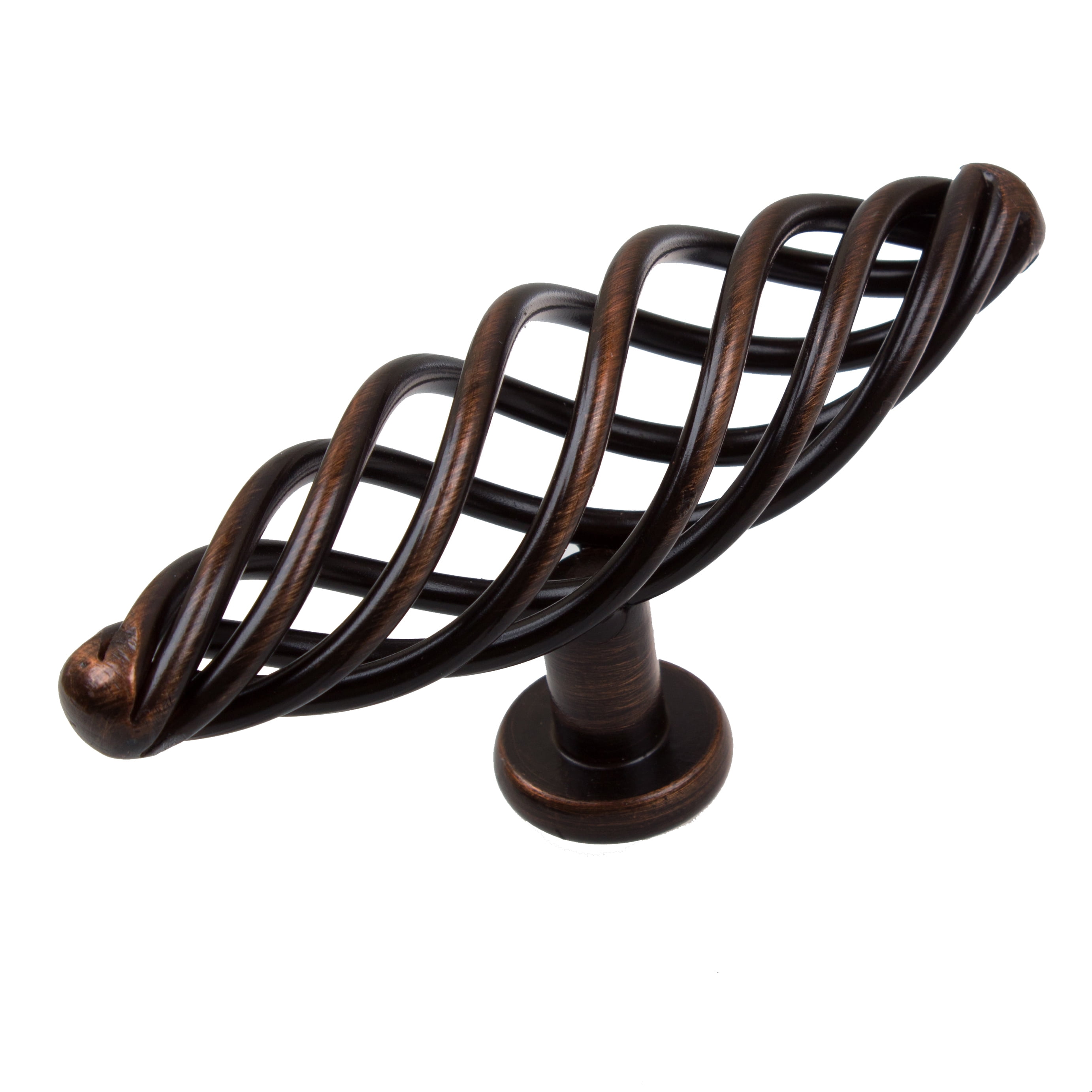 4 in. Center Steel Twisted Birdcage Cabinet Knobs, Oil Rubbed Bronze, 5-Pack