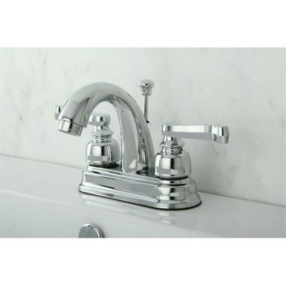 4 in. Centerset Bathroom Faucet, Polished Chrome & Polished Brass