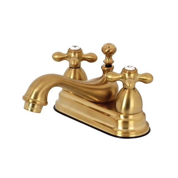 4 in. Centerset Lavatory Faucet, Satin Brass