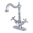 thumbnail image 1 of 4 in. Centerset Lavatory Faucet with Brass Pop-Up Cross Handle - Chrome, 1 of 1