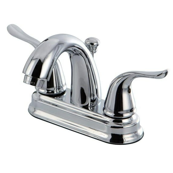 4 in. Centerset Two Handle Lavatory Faucet, Polished Chrome