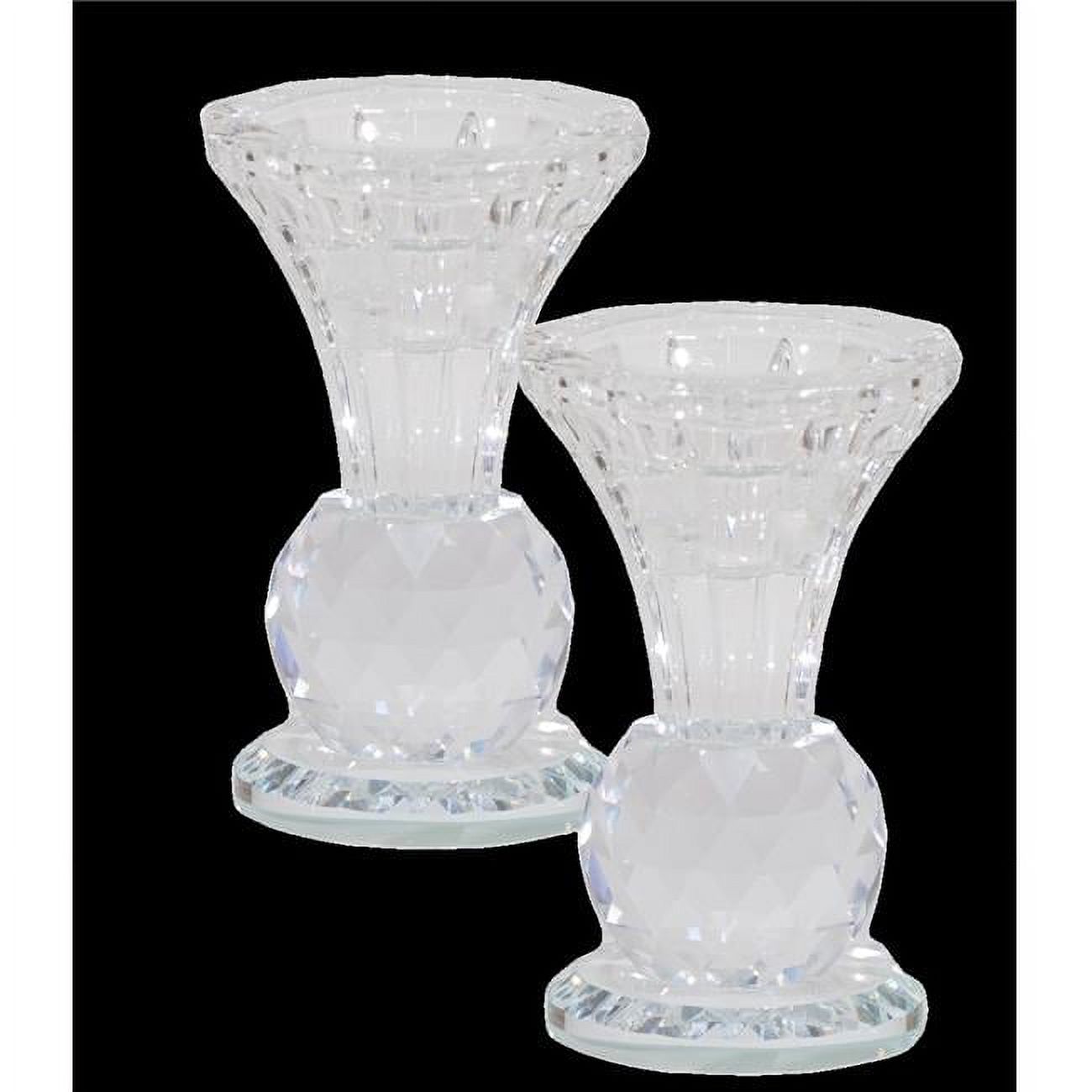 4 in. Crystal Candlesticks