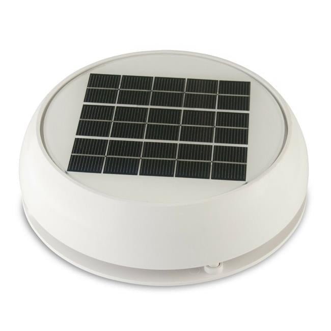 4 in. Day & Night Solar Vent, White