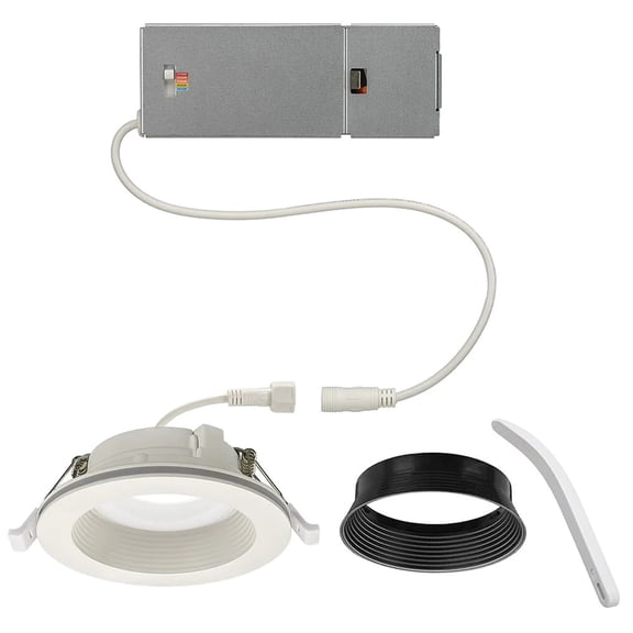 4 in. Deep Baffle Recessed Light Trim Kit