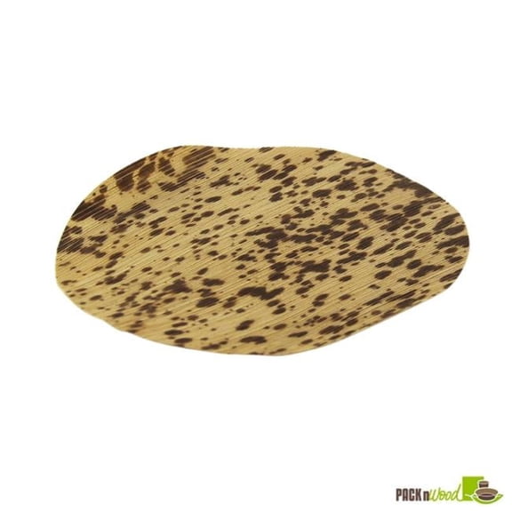 4 in. Dia. Bamboo Leaf Coaster