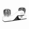 thumbnail image 1 of 4 in. Dual Handle RV Bathroom Faucet, White, 1 of 1