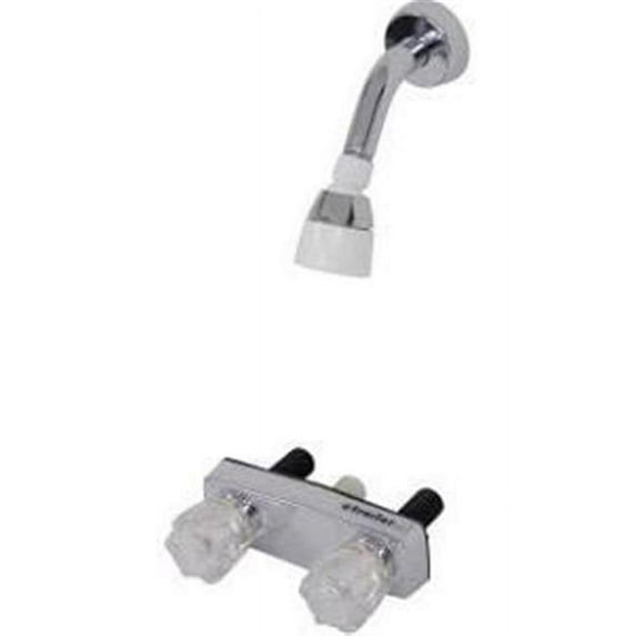 4 in. Dual Handle RV Shower Valve with Vacuum