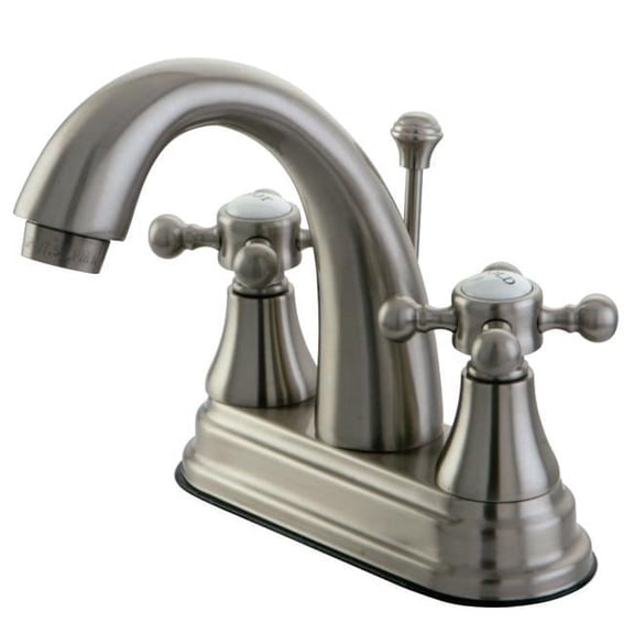 4 in. English Vintage Centerset Lavatory Faucet - Satin Nickel